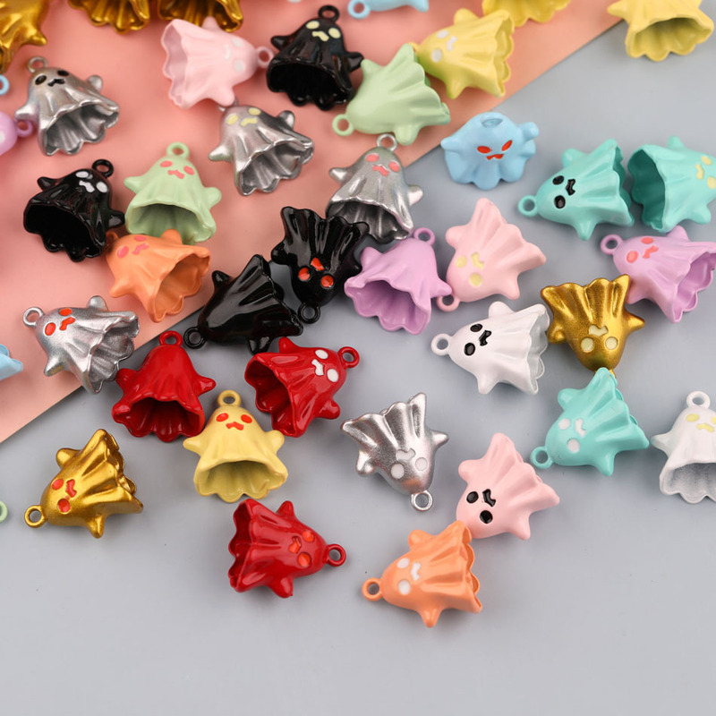 Colorful paint Halloween cartoon a Piao funny pendant diy handmade homemade bracelet necklace jewelry accessories