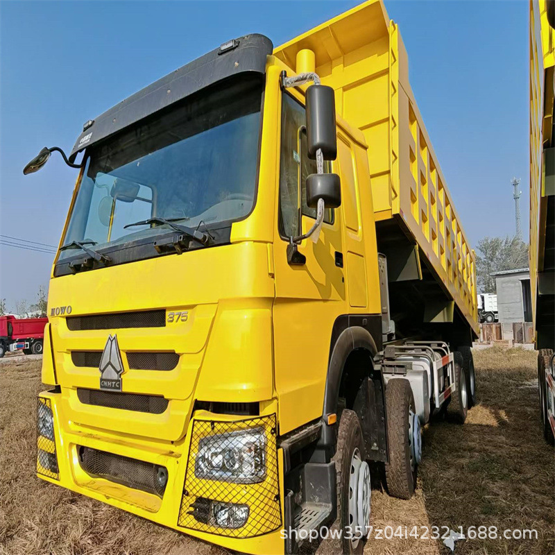 跨境出口371 375马力重汽发动机6X4牵引车头二手豪沃牵引拖车