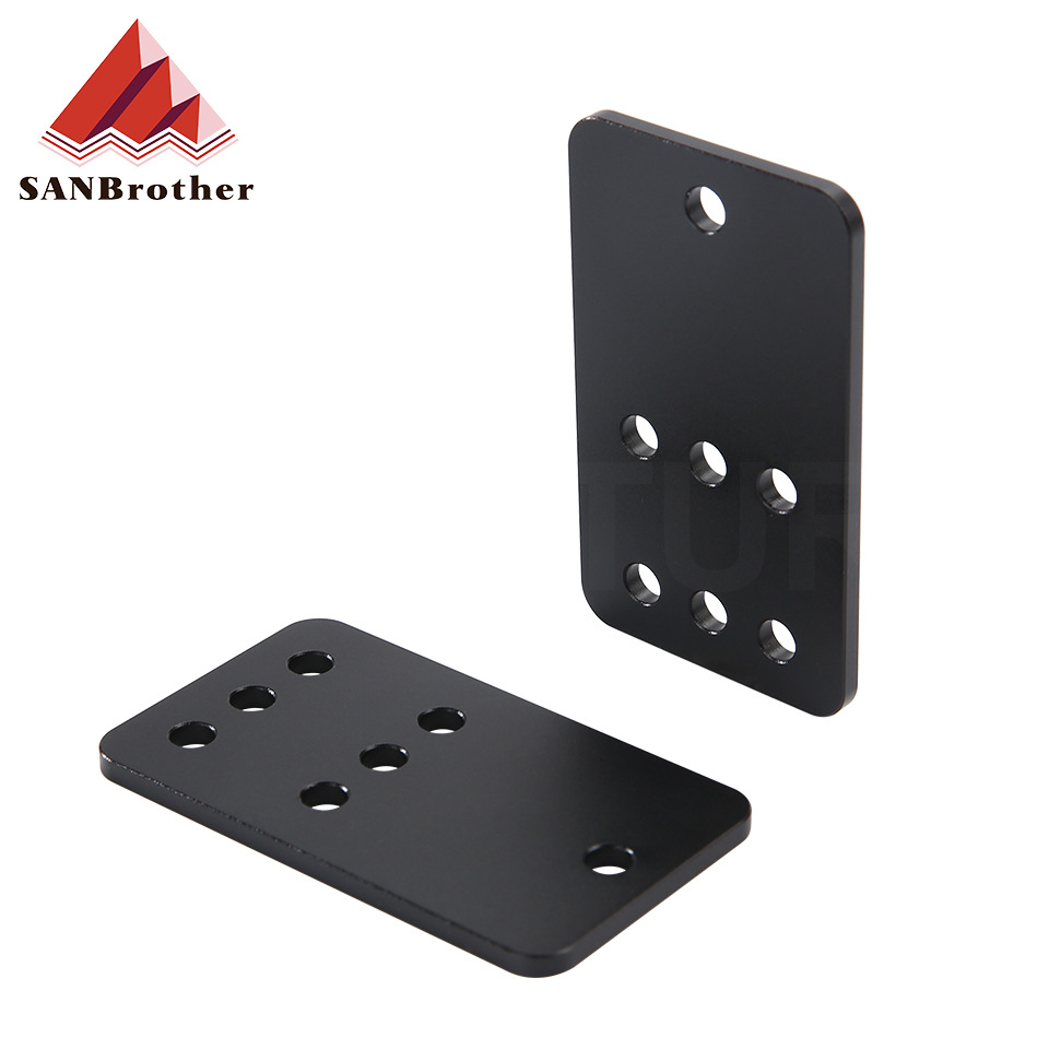 Openbui导带轮固定安装板惰轮安装固定板铝合金板