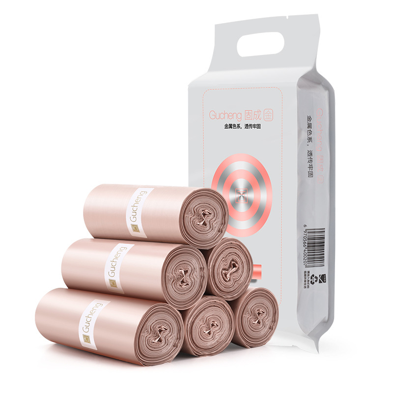 【Tapa plana】Oro rosa 6 rollos que totalizan 120 bolsas 45*50 CM