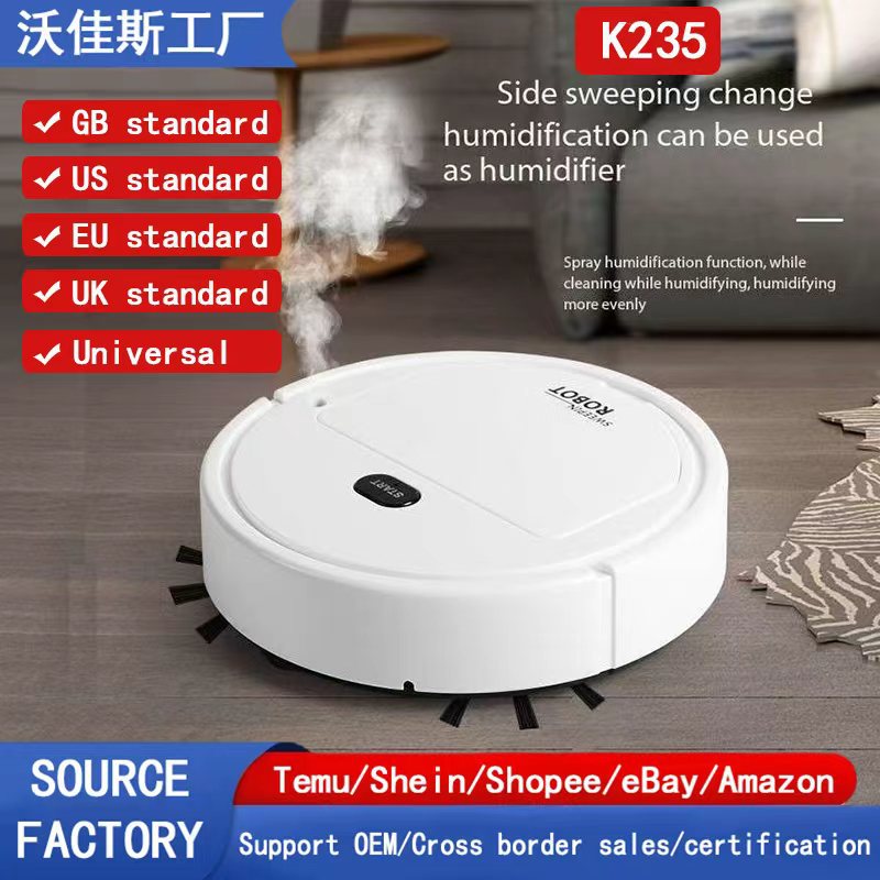 Cross-Border Intelligent Sweeping Robot Household Automatic Sweeping Vacuum Mopping USB Charging Factory Gift Wholesale