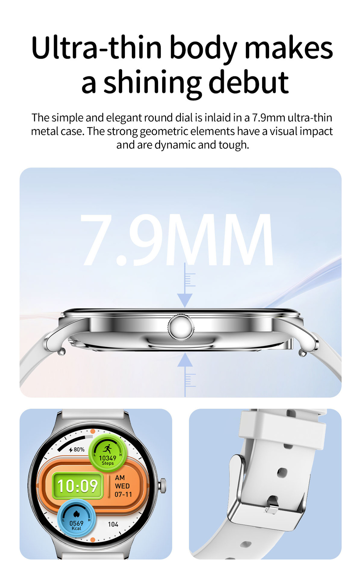 Smartwatch Pour Femme Avec Suivi De Santé Et Appel Bluetooth_voghion.com