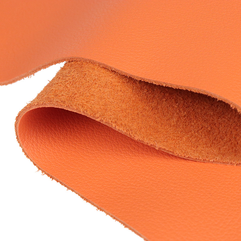 轻修面彩色小荔枝细摔头层牛皮革真皮表带手袋箱包保护壳套皮料