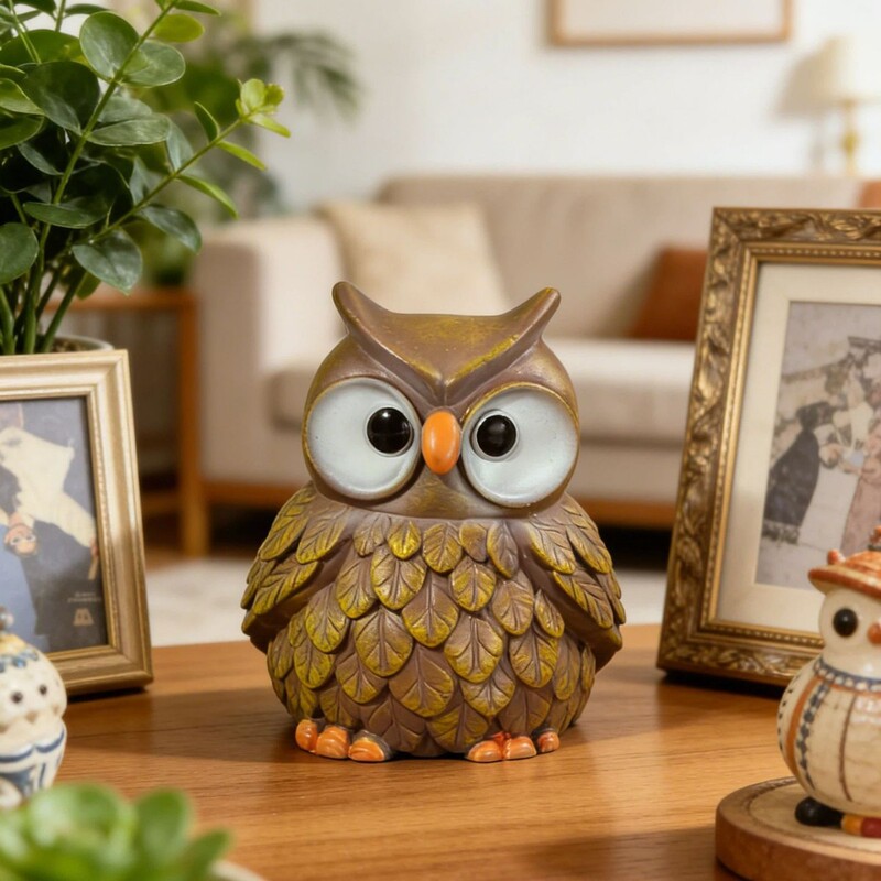 Cross-Border New Model Creative Realistic Resin Owl Ornament for Home Living Room Desktop Tv Cabinet Decoration Cross-Border New Model Creative Realistic Resin Owl Ornament for Home Living Room Desktop Tv Cabinet Decoration