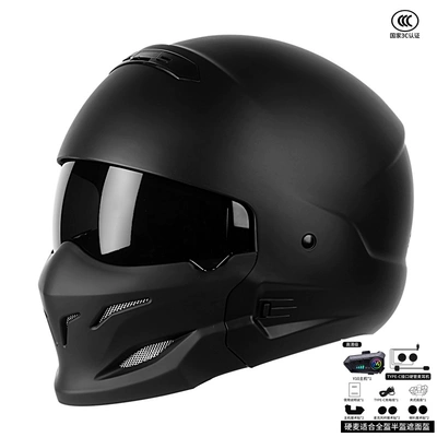 Motosiklet dəbilqələri | helmet pedal half helmet - m-matt-black-dbluetooth-more-cost-effective