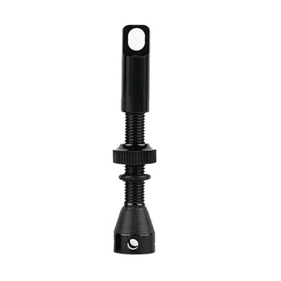 Aluminum Alloy Bicycle Vacuum Valve valve - four-holes-on-the-side-44mm-black-cap-with-holes