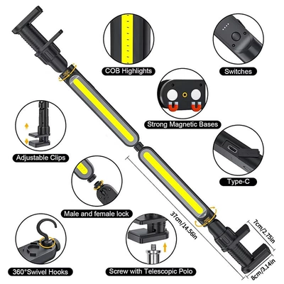 2-in-1 Magnetic Auto Repair: İşçi projektorları