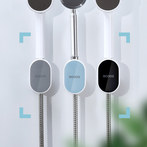 No-punch shower head bracket bathroom universal shower head fixed artifact adjustable nozzle hanging seat nozzle wall base bottom
