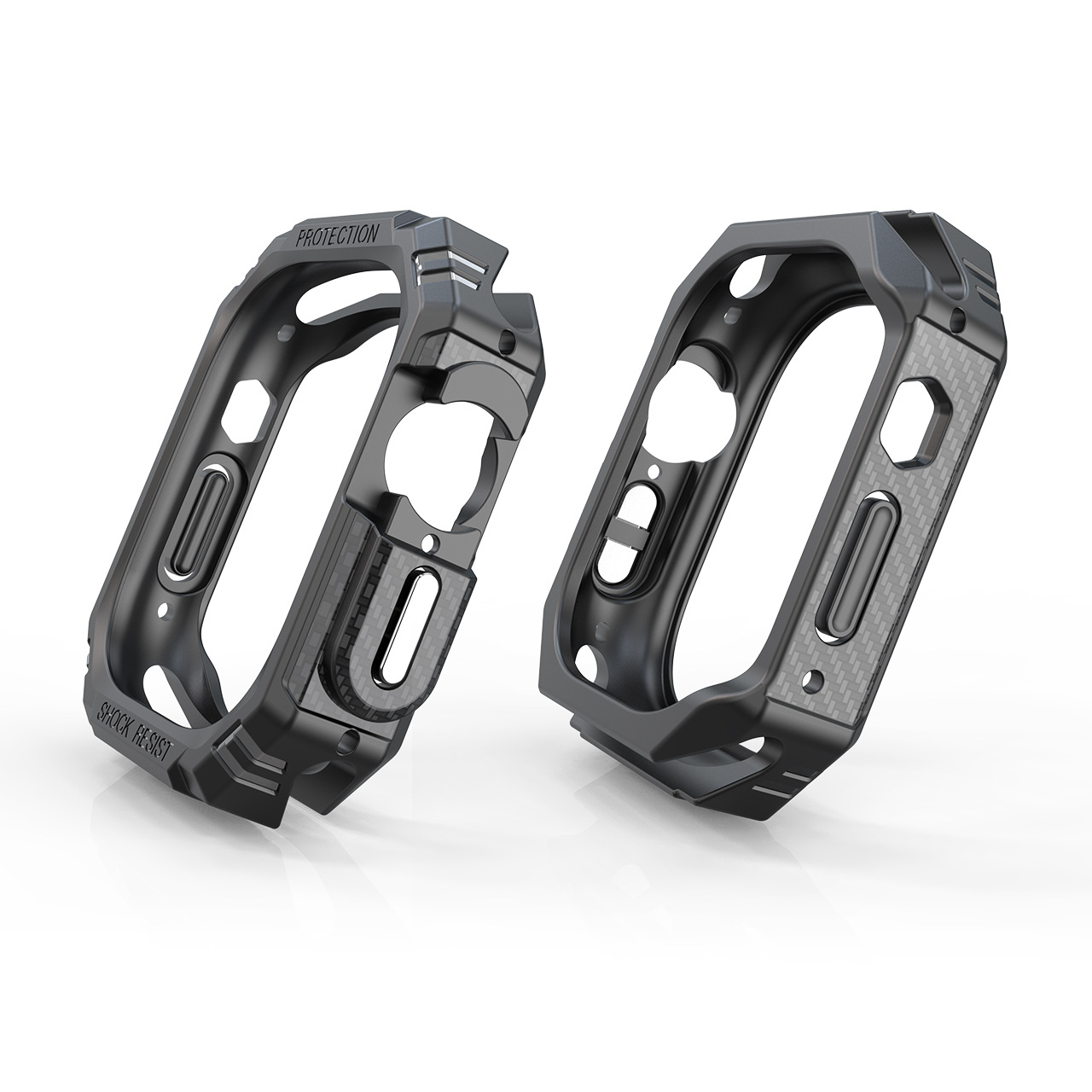 適用於Apple Watch Ultra 49mm保護套 蘋果手錶碳釺維撞色表殼