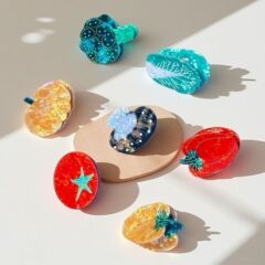 仿真蔬菜抓夹番茄发夹创意甜椒西兰花马尾夹可爱香菇鲨鱼夹发饰
