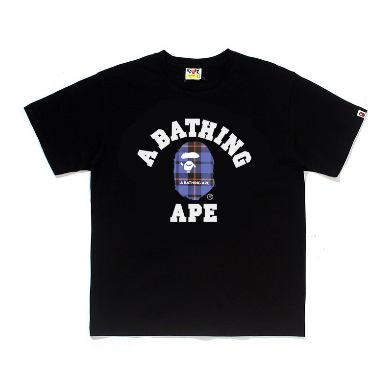 国境を越えた貿易トレンディなブランド半袖メンズレタープリントアメリカンストリートルーズカップルカジュアルTシャツ半袖シャツ|undefined