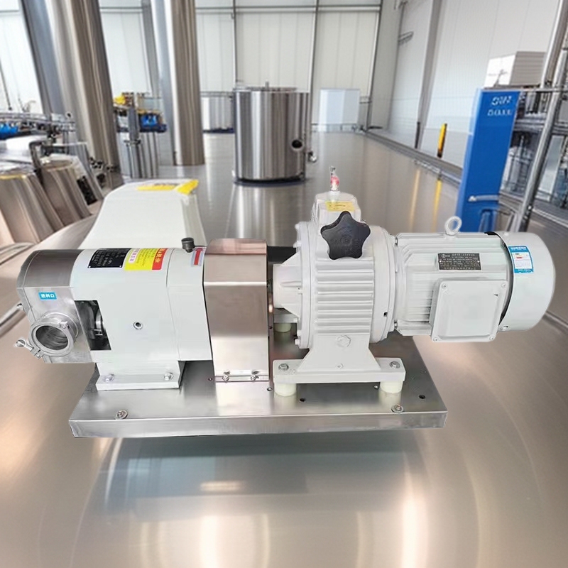 Customized High Viscosity 304 Stainless Steel Cam Rotor Pump Metering Pump Peanut Butter Filling Machine Rotor Pump Manufacturer