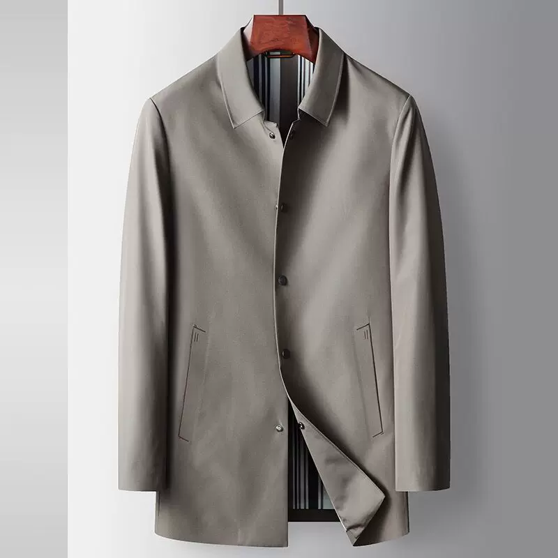 Осеннее trenchcoat, длинная куртка для отдыха, премиум