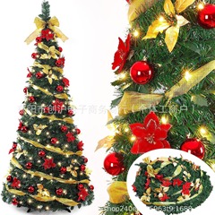工場ホット販売折りたたみクリスマスツリー 1.2 メートル/1.5 メートル/1.8 メートル/2.1 メートルカラフルな伸縮ツリークリスマス装飾