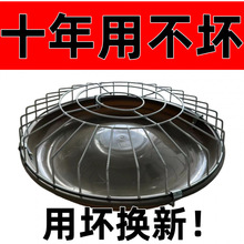 不锈钢鸡食鸭子饲料圆形鸡鸭养殖喂食新款喂水加厚食盒畜牧家