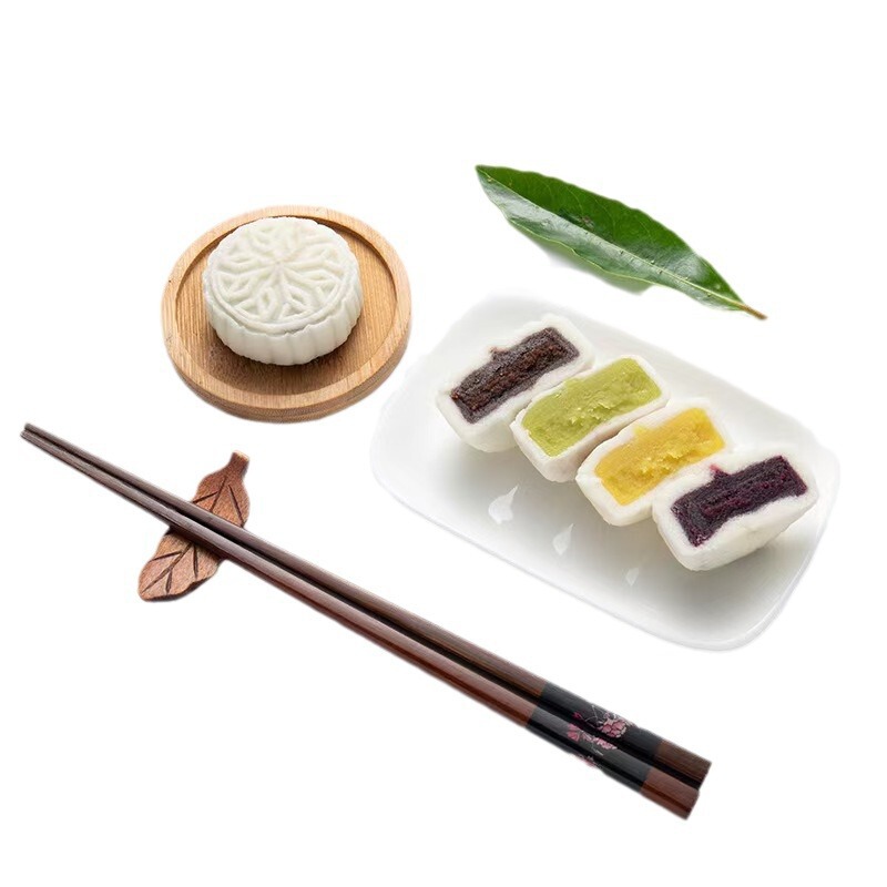 中秋节50克冰皮月饼红豆沙味奶黄味抹茶多口味冰皮月饼厂家现货|undefined