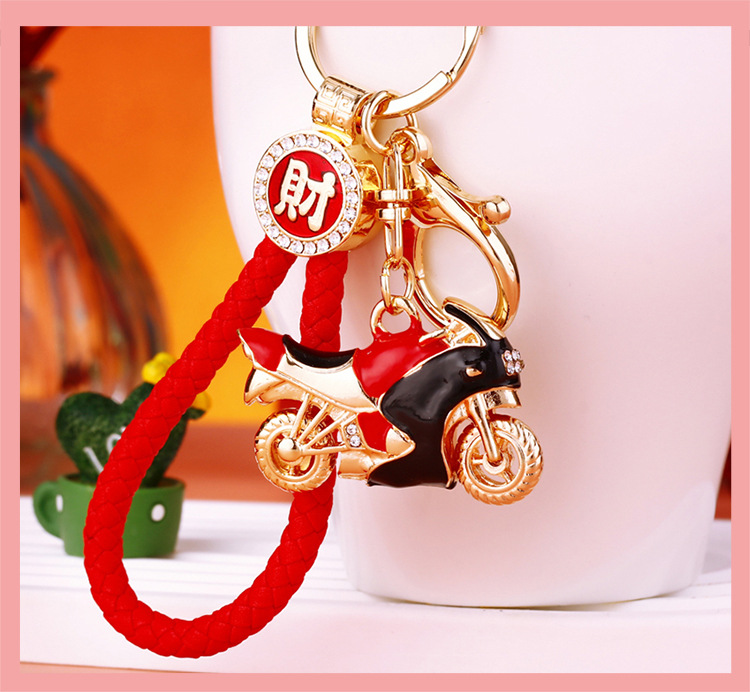Lobster Trigger Clasp Closure Clasp Closure Type 1 Piece Simple Style Motorcycle Car Zinc Alloy Diamond Unisex Lobster Trigger Clasp Closure Keychain