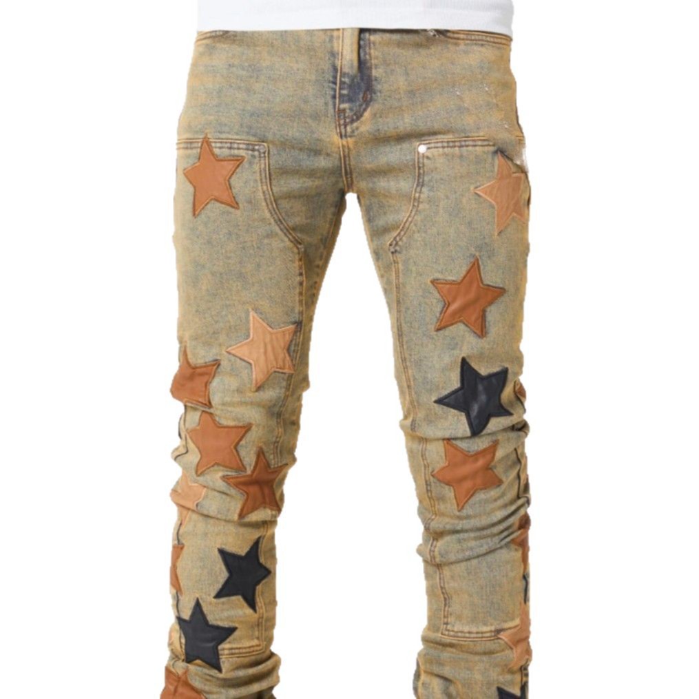 mens-fashion-ins-retro-color-slim-fit-embroidered-pu-star-miscellaneous-jeans