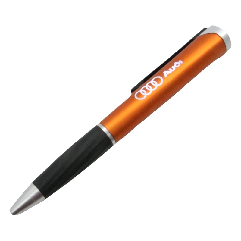 Bolígrafo de plástico que hace publicidad del logotipo promocional de la pluma ligera de la pluma fabricante popular luminoso de los efectos de escritorio de Amazon Tonglu