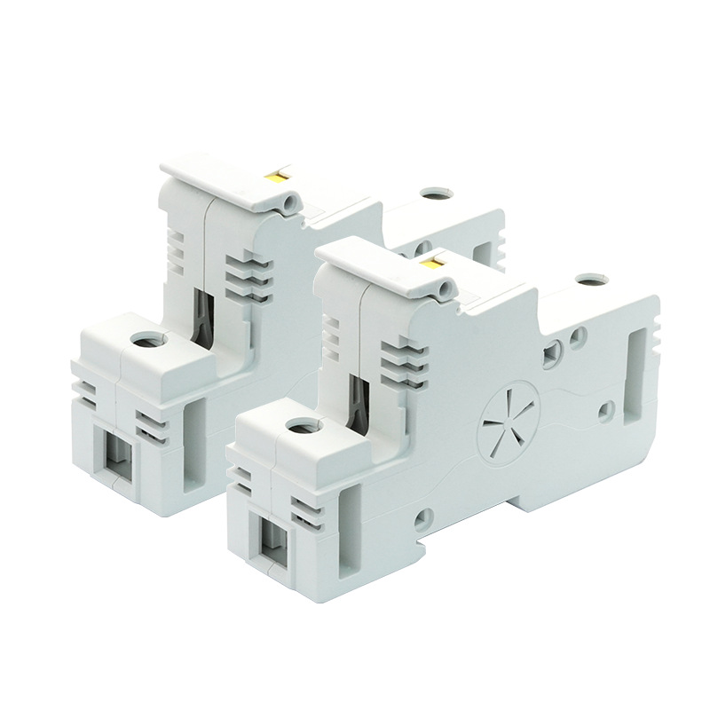 快速熔断器保险丝底座60A 80A 100A 轨道安装断路保护熔断器座子