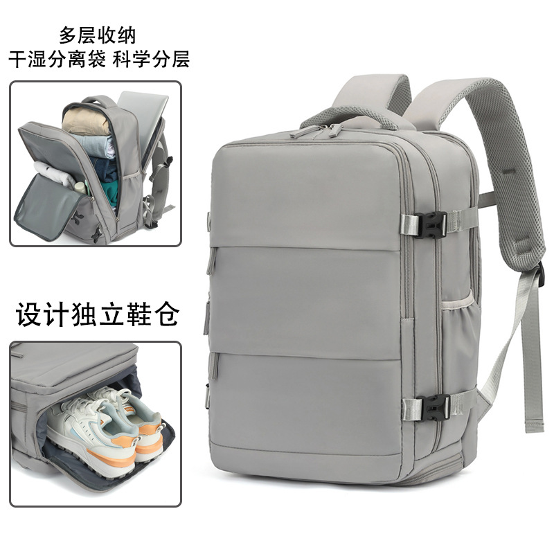 Mochila de viaje de gran capacidad para mujer, mochila para hombre, bolso de viaje ligero para viajes de corta distancia 2023, nuevo viaje de negocios ligero