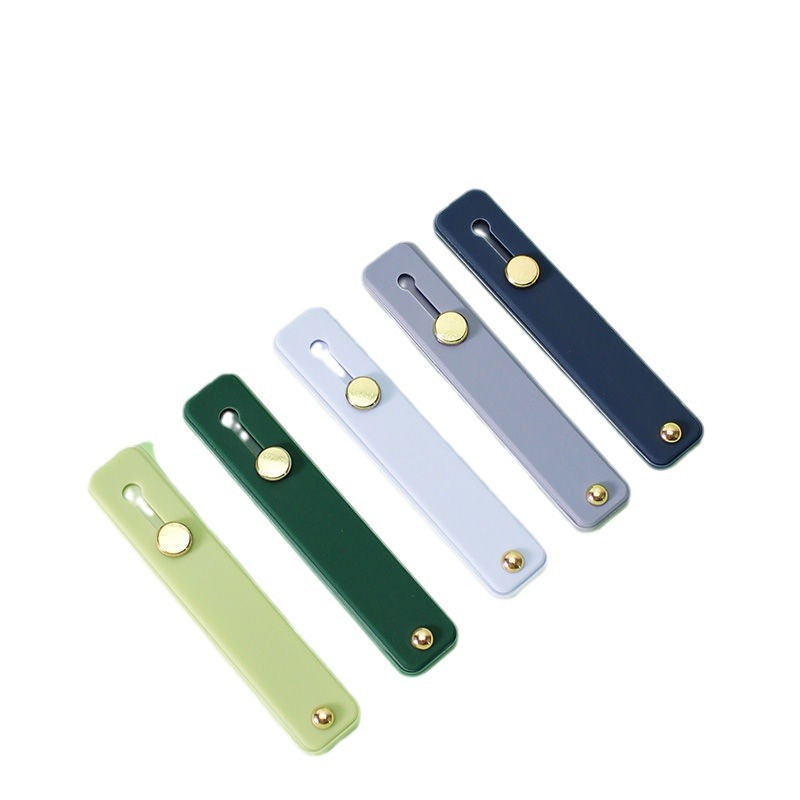 Soporte de silicona para teléfonos móviles, soporte de pulsera multifuncional resistente a la caída, soporte adhesivo duradero