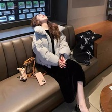 冬装搭配一整套大码胖棉服外套内搭连衣裙韩系漂亮套装裙女