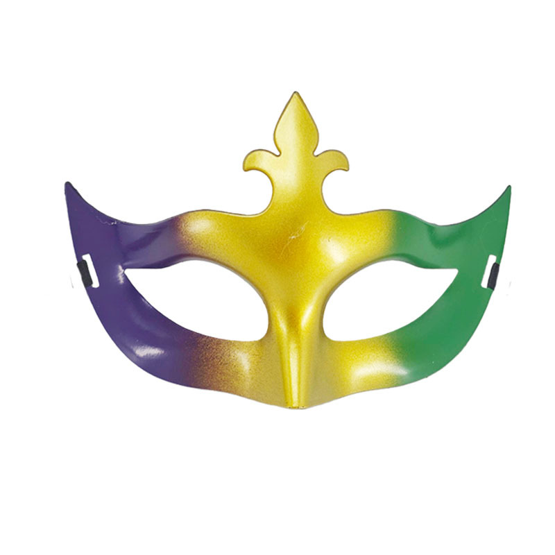 Carnaval ventas en caliente nuevo tricolor retro máscara de mitad de cara carnaval party disfraz prop máscara de escenario