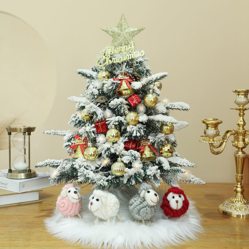 christmas tree small-scale Flocking christmas tree Package Christmas decorate scene desktop Christmas decorate household