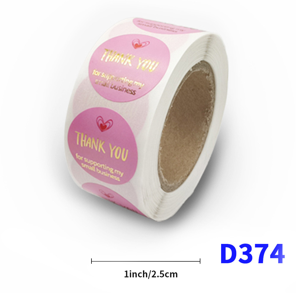 D374;2.5cm/1inch*500 스티커