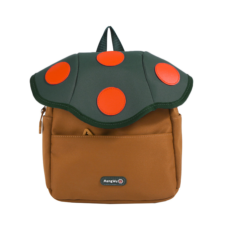 Caricatura encantadora pequeña casa de hongos mochila jardín de infantes mochila para niños al aire libre personalidad mochila