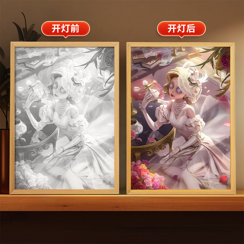 第五人格周辺照明絵画庭師漁師装飾クリエイティブ装飾品誕生日ギフトフォトフレーム雰囲気ナイトライト
