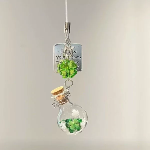 Lucky You Handmade Beaded Mobile Phone Chain Female Ins Small Fresh Bag Camera Pendant Keychain Mobile Phone Chain Hanging