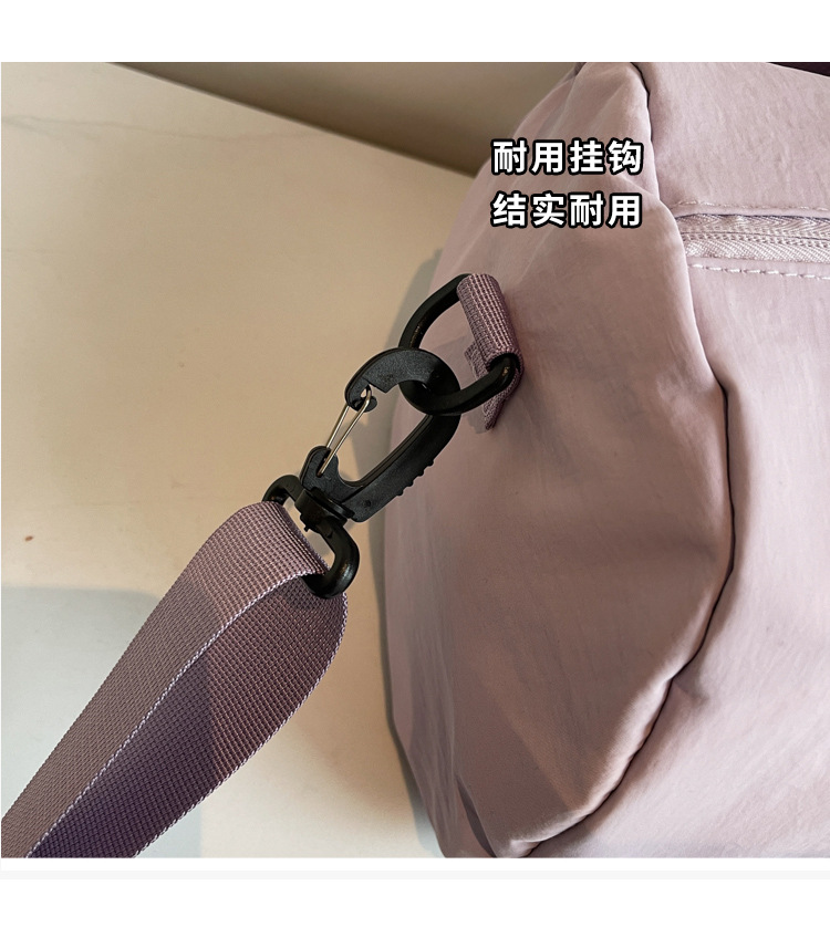 New Trendy Handheld Short-Distance Travel Bag Women's Fashion Lightweight Shoulder Crossbody Gym Bag with Independent Shoe Compartment Business Trip Luggage Bag