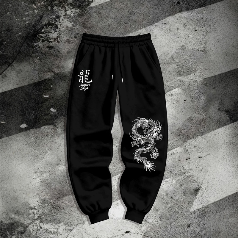 American YOUNGLA co-branded anime Attack on Titan jogger air-layer 3D printed wide-leg pants American YOUNGLA co-branded anime Attack on Titan jogger air-layer 3D printed wide-leg pants