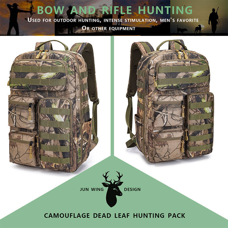 ActiveGo Outdoor Camouflage Dead Leaf Tactical Mountaineering Bag Heren Jacht Wandelen Grote Capaciteit Rugzak_voghion.com