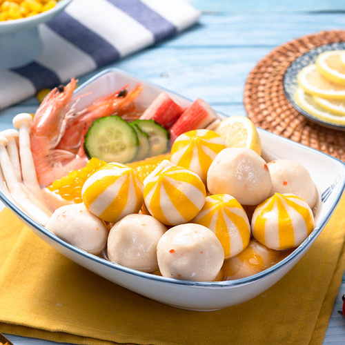 Cheese balls, fragrant cheese stuffed balls, fresh hot pot ingredients, doulao stuffed fish balls, oden cooking ingredients wholesale