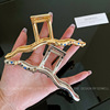 Metal advanced shark, big crab pin, hairgrip, hair accessory, high-quality style, light luxury style