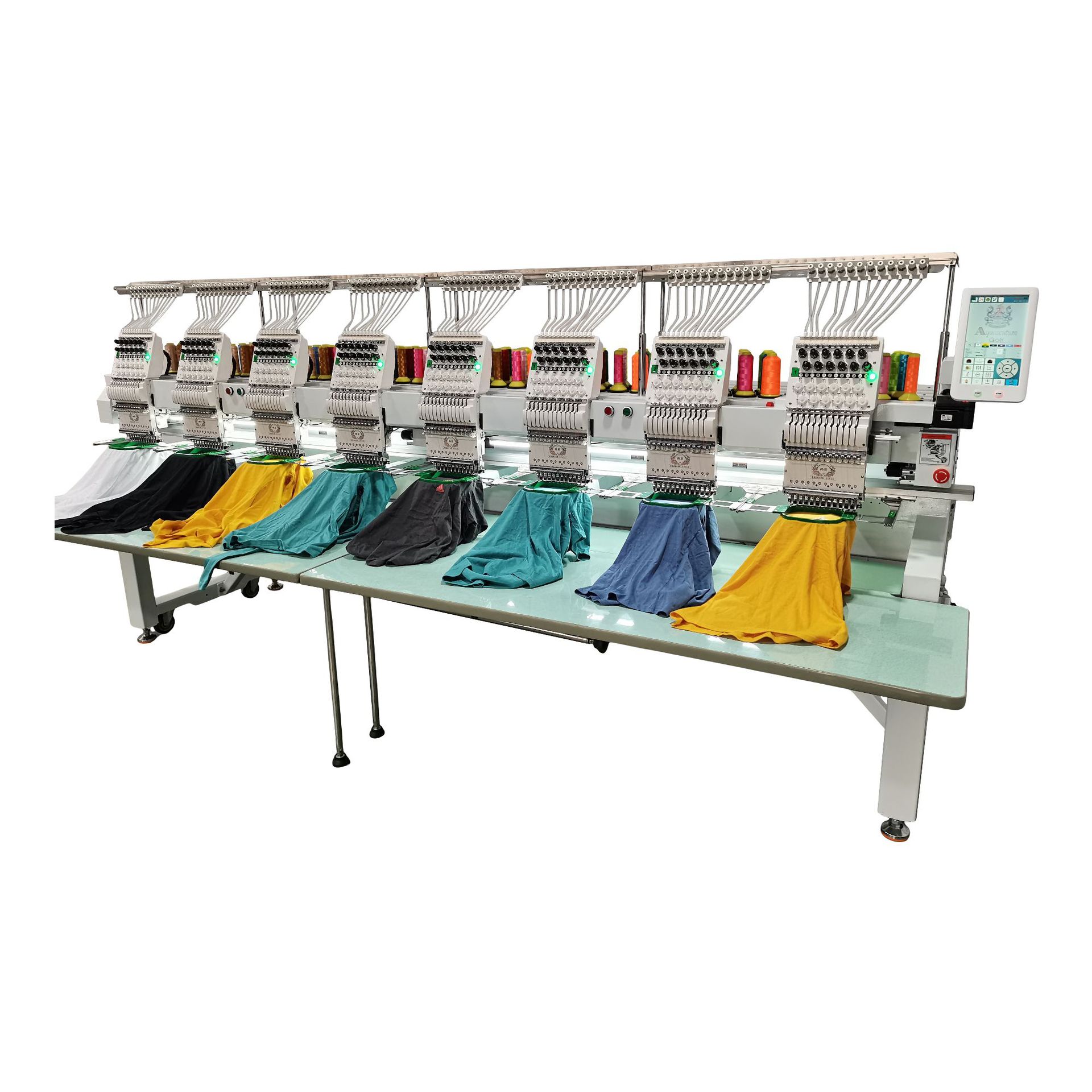 Suministro de fabricantes de máquina de bordado de Shangxiang, máquina de bordado multifuncional de computadora de 8 cabezas, máquina de bordado doméstica comercial, suministro de stock