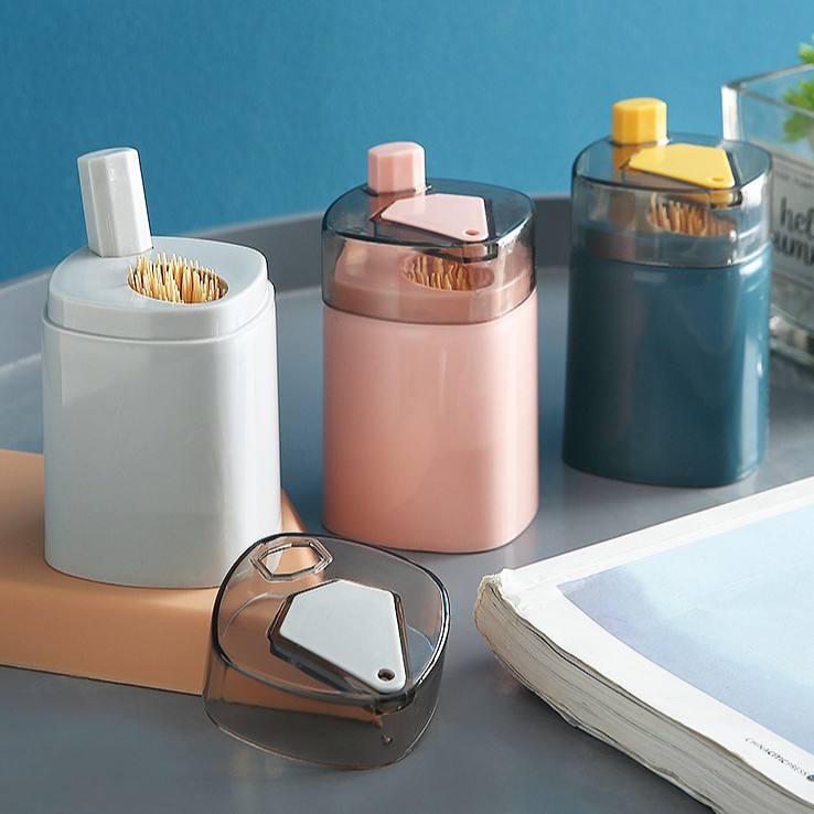 Prensa palillo automático pop-up hogar sala de estar puede portátil palillo titular palillo caja de una sola pieza de entrega