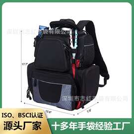 新款钓鱼包跨境渔具双肩背包多功能户外钓鱼背包海杆渔具背包