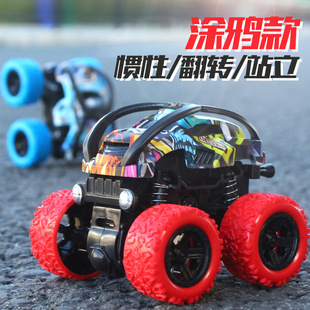 Factory Direct Sales Inertial Four-Wheel Drive Off-Road Vehicle Children's Boy Model Car Drop-Resistant Toy Car Car Gift Wholesale