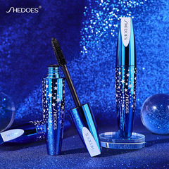 Cross-border exclusive SHEDOES starry sky blue mascara thick and long-lasting big eyes 4D European and American popular mascara