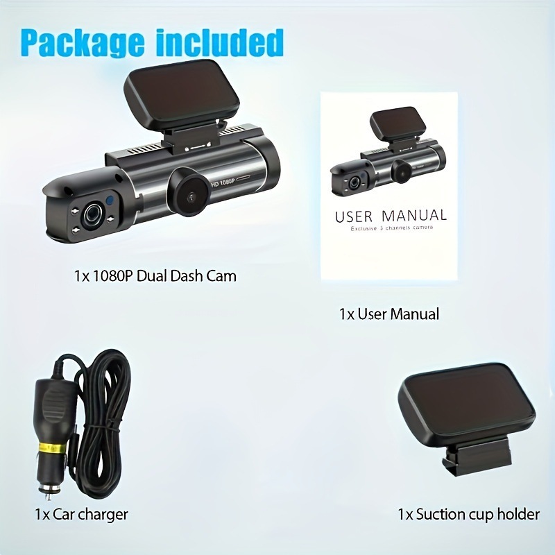 2026 Hot-Selling Recommendation: High-Definition Night Vision 1080P Car Dash Cam with 360-Degree Front and Interior Dual-Lens Recording