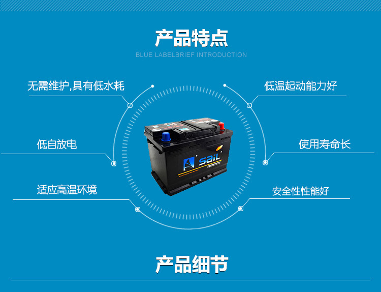 Wind Sail Efb70Ah Start-Stop Battery for Buick Encore, Chevrolet Equinox, Chevrolet Trax, Chevrolet Spark