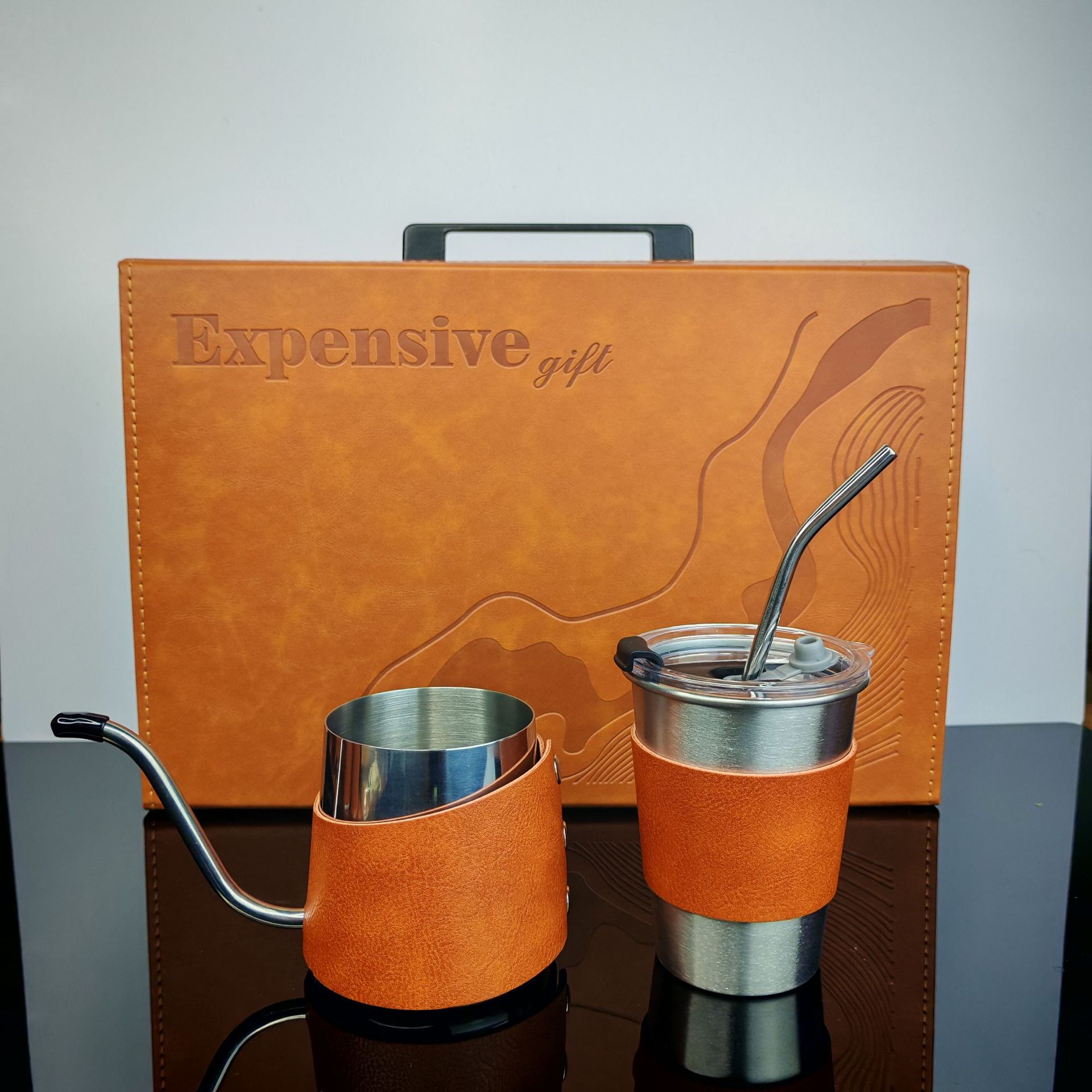 Juego de café hecho a mano Juego de café hecho a mano portátil para exteriores Equipo de máquina de café hecho a mano Juego completo de utensilios de café