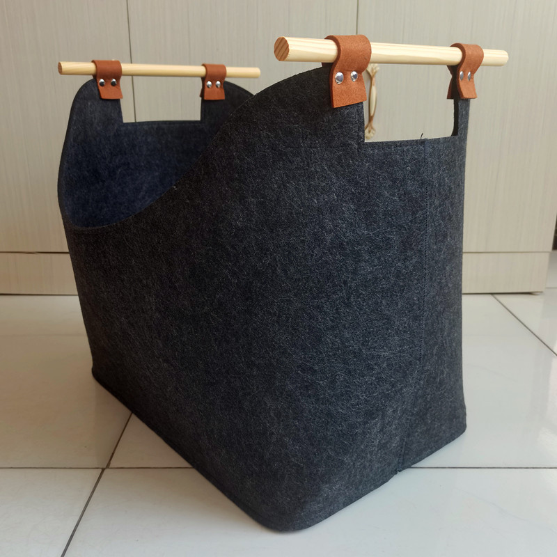 1PC Pliable Panier Bois Pour Cheminée, Sac a Bois Cheminée, Multifonctions  Sac Courses, Range Buche Interieur