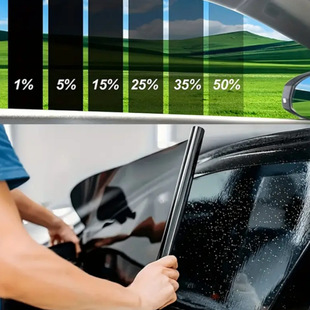 Foreign trade for automotive glass solar film explosion-proof sunscreen heat insulation side barrier film window film single-layer anti-wear black film