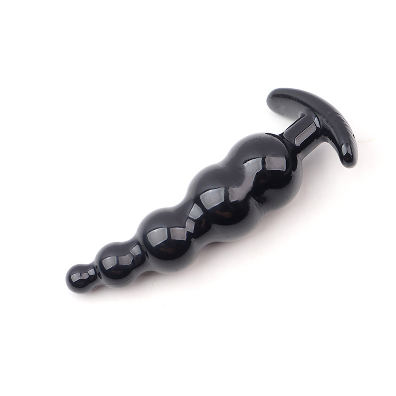 Soft TPE Anal Beads Plug with Five Curved Beads for Prostate Training — detail image 7