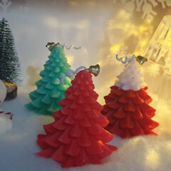 クリスマスキャンドル雰囲気お土産手作りロマンチックなクリスマスプレゼントクロスボーダークリスマススタイルキャンドル卸売り